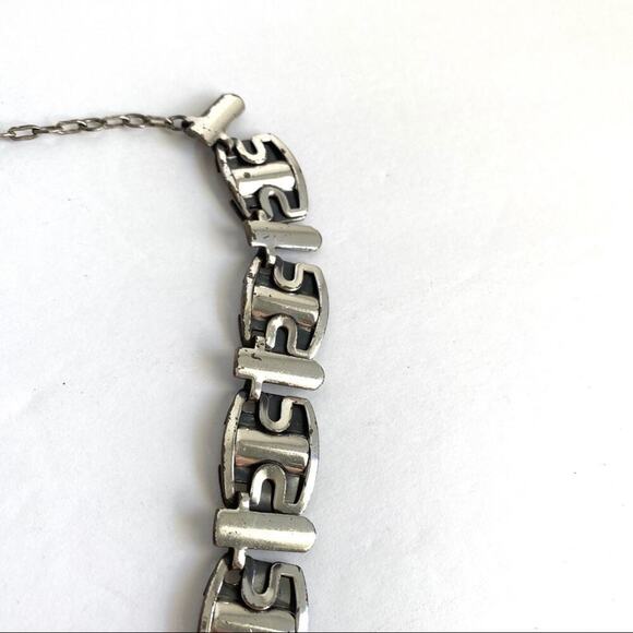 Vintage Mid Century Modernist Necklace & Earrings - Picture 5 of 13